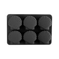 thumbnail image 1 of TERGAYEE Ice Cube Tray Ice Cube Trays for Freezer Food Grade Silicone Ice Cube Tray,6 Grid Shell Shape Non Stick and Easy To Release Great for Creating Special Shaped Ice Cream, 1 of 3