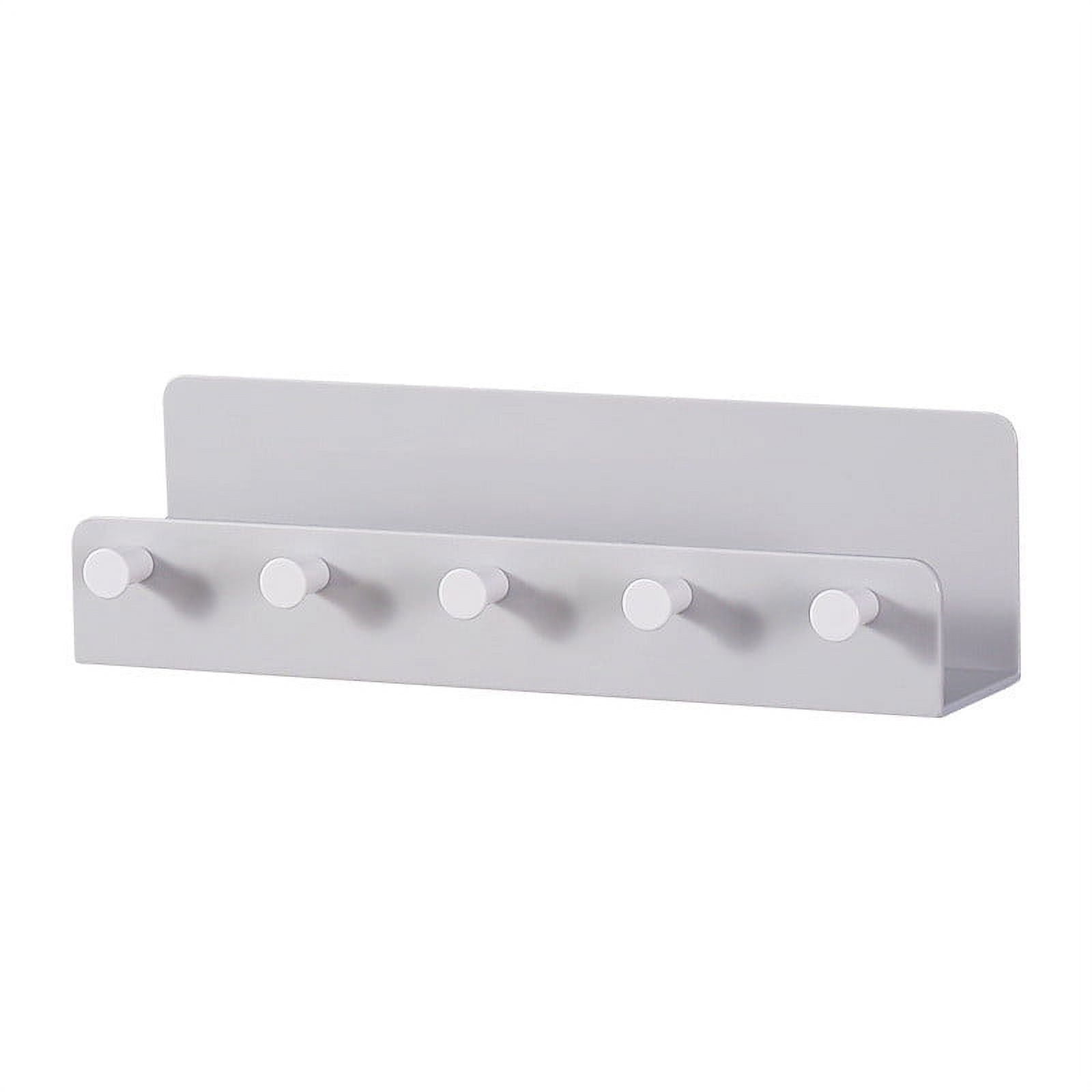 TERGAYEE Key Holder for Wall,Decorative WallMount Key Ring Holder and Hook Rack,Punchfree Five