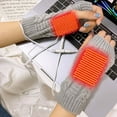 thumbnail image 1 of TERGAYEE Knit Winter Gloves For Women Warm,USB Heated Gloves Mitten,Rechargeable Hand Warming Gloves,Double Sided Constant Temperature Heating Gloves, 1 of 5