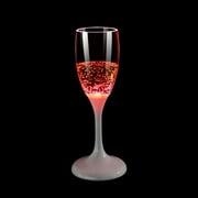 Vikakiooze LED Wine Champagne Flute Glasses,Colored Plastic Champagne Flutes Drinking Glasses Glow in the Dark Colorful Glowing Cups for Birthday Christmas Halloween Weddings Gifts