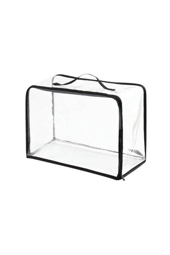 Large Clear Travel Packing,Clear Vinyl Zippered Storage Bags See Through Moving Bag Plastic Storage Bags PVC Multipurpose Pouch with Handle