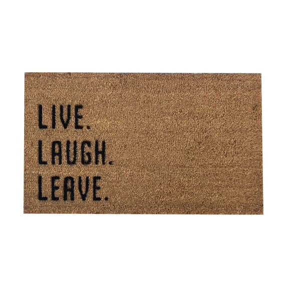 Vikakiooze Live Laugh Leave Doormat,Funny Front Doormat Outdoor Doormat Housewarming Gift Newlywed Gift Cute Doormat Porch Decor Home Kitchen Balcony Decoration