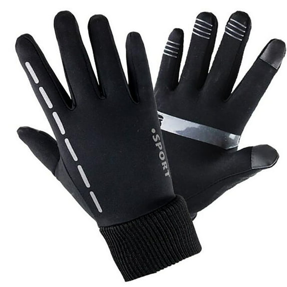 TERGAYEE Men Windproof Warm Gloves,Skidproof Glove Warm Waterproof Winter with Fleece Flexible Screen Camping & Hiking,Winter Warm Glove