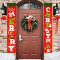 thumbnail image 1 of TERGAYEE Merry Christmas, Door Banners, Porch Signs, Hanging Banners, Christmas Flags, Home Walls, Indoor, Outdoor, Christmas Party Decorations Holiday Decor, 1 of 6