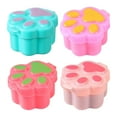 thumbnail image 1 of Vikakiooze Mini Bento Seasoning Boxes Sauce Spices Jars Set,Cartoon Cat Paw Sauce Bottle,Bento Soy Sauce Case Container Bento Box Accessories,Lunch Sauce Case Container for Hiking Travel Lunch, 1 of 8