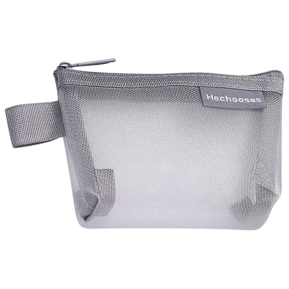 TERGAYEE Mini Zipper Mesh Bags,Portable Nylon Mesh Cosmetic Organizer,Coin Purse,Mesh Storage Pouch for Coins Money Travel Cosmetic Essentials College