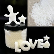 TERGAYEE Moldable Plastic Pellets,50g Polymorph Thermoplastic Polycaprolactone Moldable Plastic Pellet,Reusable Thermal Beads for Crafts,DIY