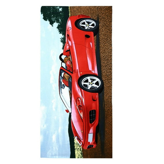 TERGAYEE New Summer Beach Cartoons Theme Beach Towel, Quick Drying Swimming Beach Towel Absorbent Bath Towel Beach Blanket, Vacation Multi-Purpose Towel for Travel Swimming Pool 59x27.5Inch/150x70cm