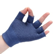 TERGAYEE Non-Slip Yoga Pilates Gloves for Women,Womens Gym Body Building Training Sports No-slip Yoga Pilates Fingerless Gloves Workout Gloves