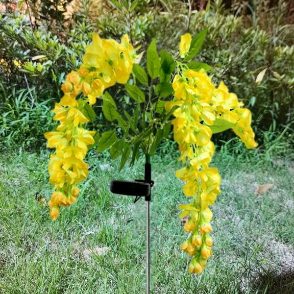 TERGAYEE Outdoor Lights Solar Wisteria Lamp Led Light-controlled Simulation Flower Arrangement Lamp Outdoor Garden Garden Lamp Decoration