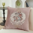 thumbnail image 1 of TERGAYEE Pillow Covers 17.7 Inches 45cm Wide Wide Pack Of European Emboss Flower Pillows Sofa Waist Cushions Car Bedrooms Home Backrests Pillowcases Home Supplies, 1 of 6