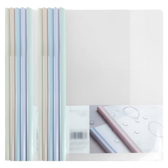TERGAYEE Plastic A4 Sliding Bar Binder, Multicolor, 10 Piece