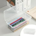 thumbnail image 1 of TERGAYEE Plastic Large Capacity Pencil Boxes,Hard Pencil Case with Snap-tight Lid,Multipurpose Utility Storage Box for Office Supplies Storage Organizer Box, 1 of 8