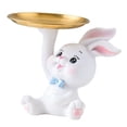 thumbnail image 1 of TERGAYEE Rabbit Ornament,Ceramic Craft Easter Rabbit Figurines Statue Home Layout Decor Desktop Decor Easter Bunny Decorations, 1 of 6