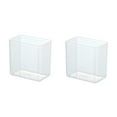 thumbnail image 1 of TERGAYEE Refrigerator Organizer Container,2pcs Fridge Side Door Storage Containers Plastic Translucent,Kitchen Household Sundries Storage Box,Plastic Wall Mount Organizer, 1 of 9