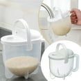 thumbnail image 1 of Vikakiooze Rice Washer,14oz Portable Rice Cleaner Strainer,Kitchen Colander with Handle,for Kitchen Rice Strainer Quinoa Grain Rice Washing Bowl, 1 of 9