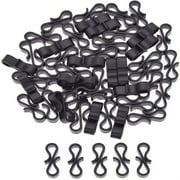 Vikakiooze S Clip Hooks,50 Pcs Plastic Gutter Hanging Hooks Outdoor Christmas Lights Hooks Clips S Clip Hooks For Christmas Party Birthday Wedding Decoration