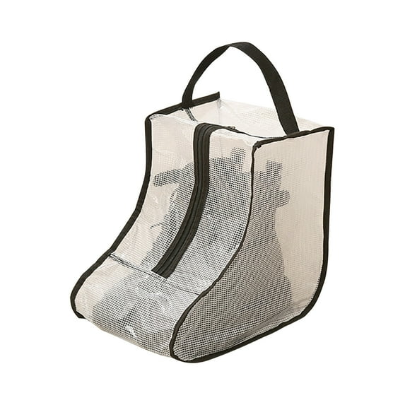 TERGAYEE Shoe Bags for Travel,Transparent Shoe Storage Bag Clear Shoe Pouch Portable Shoe Organizer Bag with Sturdy Zipper for Men & Women