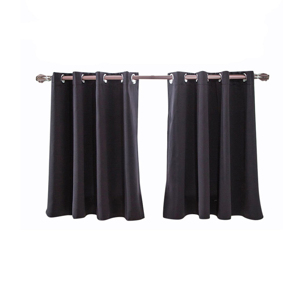 TERGAYEE Short Blackout Curtains,For Bedroom Adjustlabe Length Rod Pocket Thermal Insulated Kitchen/Basement/Bathroom Window Curtain Drapes,29*36in
