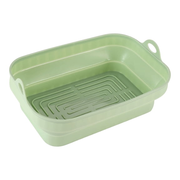 TERGAYEE Silicone Rectangular Cake Pans Mold,Food-grade Silica Gel Baking Tool,Folding Baking Tray High Temperature Oven Odorless Rectangular Cake Mould