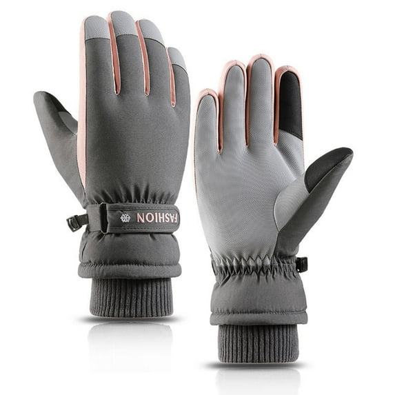TERGAYEE Ski Gloves,Waterproof manipulatescreen Snow Ski Gloves for Men Women,Warm Winter Gloves with Wrist Straps for Cold Weather