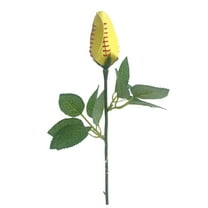 TERGAYEE Softball Rose,Sport Roses Softball Senior Gifts Bouquet Decorations Artificial Flowers for Fathers Mothers Day