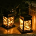 thumbnail image 1 of Vikakiooze Solar Hanging Lantern with Stakes,Outdoor Waterproof Solar Mason Jar String Lights,for Patio Garden Landscape Decoration Yard Lawn, 1 of 7