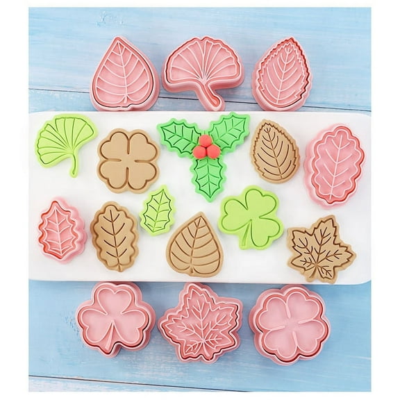 TERGAYEE St. Patrick's Day Cookie Cutters,3D Shamrock Shape Biscuit Cutter Irish Cartoon Cookie Embossed for St. Patrick's Day Treats DIY Cookie Baking Supplies