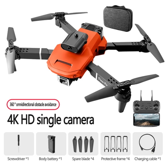 TERGAYEE Stable Hovering Protable Foldable Drone with Camera HD Kits, Gesture Control Brushless Motor Crash Resistant Intelligent Obstacle Avoidance Quadcopter for Beginner