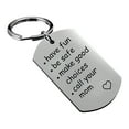 thumbnail image 1 of TERGAYEE Stainless Steel Keychain,Have Fun Be Safe Make Good Choices Call your Mom,Gift For New Driver Or Graduation Keychain Teen Girl Boy Birthday Gifts, 1 of 3