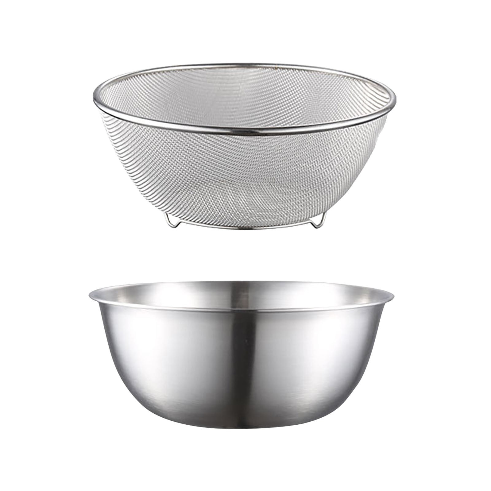 TERGAYEE Stainless Steel Microporous Colander,Large Capacity with ...