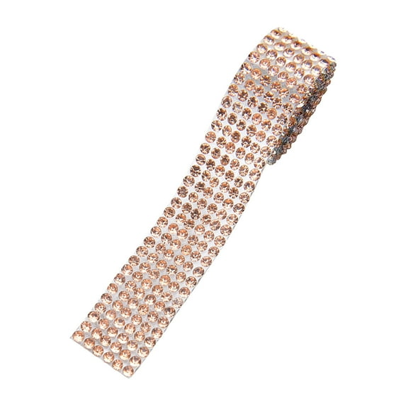 TERGAYEE Stickers Crystal Rhinestone Diamond Ribbon Self Adhesive Paper DIY Car Decoration Sticker Glitter Rhinestone Crystal Sticker Decoration
