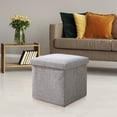 thumbnail image 1 of TERGAYEE Storage Ottoman Cube,Footstool with Storage Change Shoes Stool for Hallway Living Room,Dorm Storage Footrest, 1 of 3