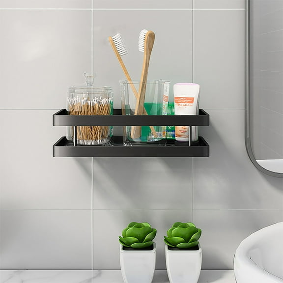 TERGAYEE Storage Rack Shower Caddy Bathroom Shelves, Nail- Bathroom Shelf, Shower Room Storage Rack, Kitchen Rack