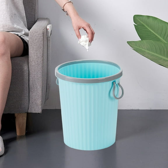 TERGAYEE Trash Can Trash Can Household Restaurant Living Room Uncovered Large Capacity Wastebasket Office Hotel Club Barrel
