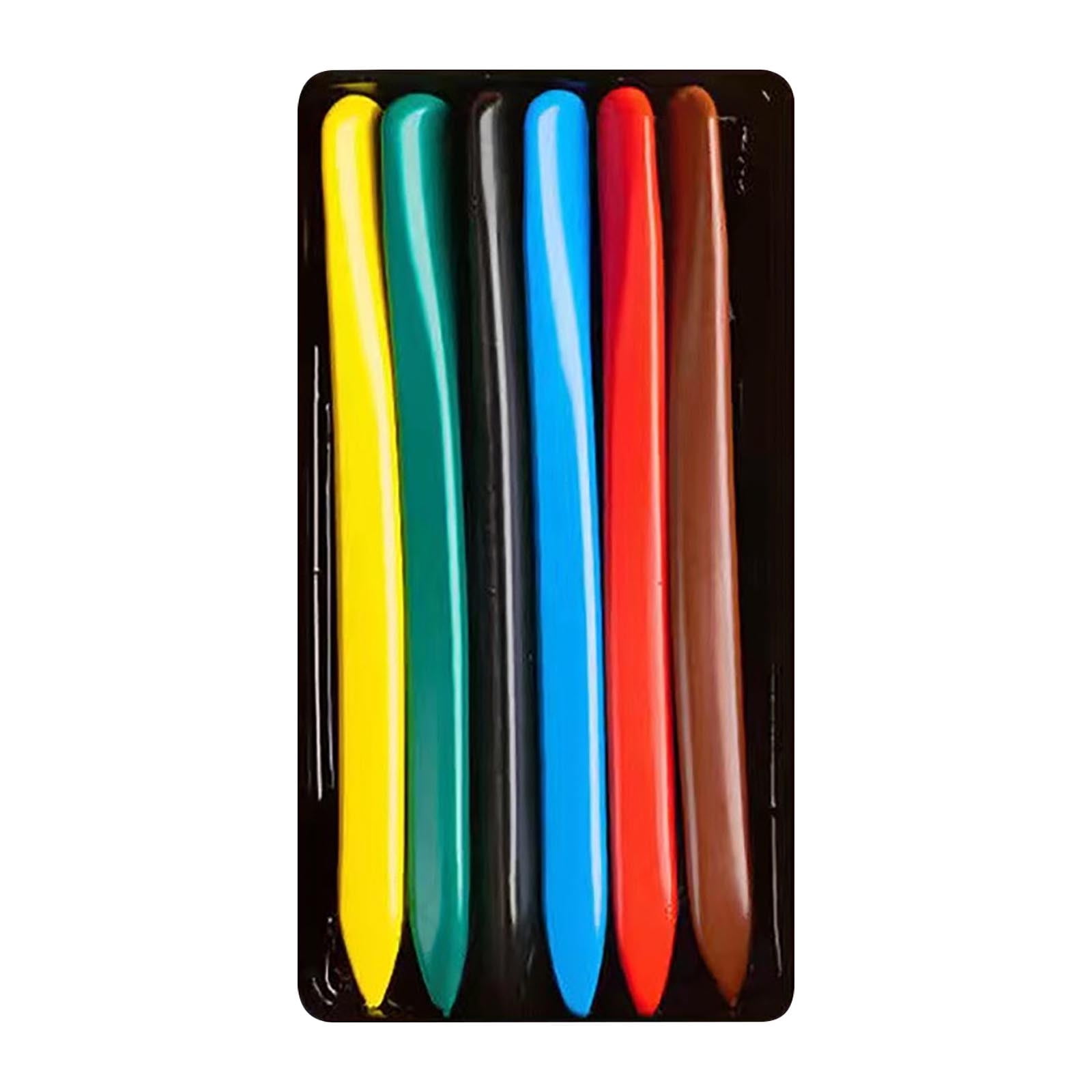 TERGAYEE Triangular Crayons,No DirtyHand Crayons,Washable Plastic