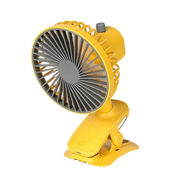 TERGAYEE USB Battery Powered Clip on Fan,3 Speeds USB-C Corded Powered,Rechargeable Small USB Desk Fan with Strong Airflow,Mini Personal Fan for Home Office Desktop