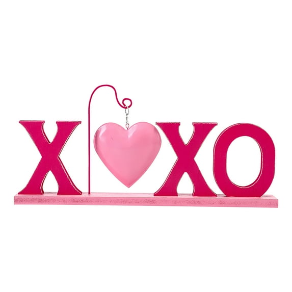 TERGAYEE Valentine's Day Wood Love Signs,Freestanding Love Letter Table Centerpiece,Table Top Decoration for Valentine's Day Table Top Decoration Indoor Outdoor Home Decor