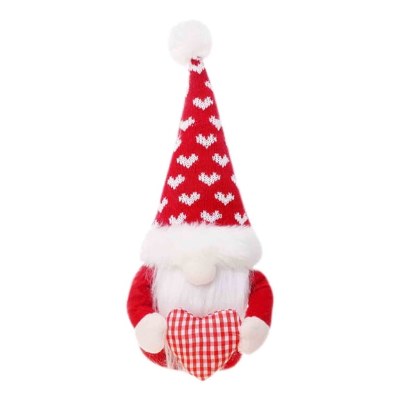 TERGAYEE Valentines Day Gnome Plush Elf Decorations,Mr and Mrs Handmade Scandinavian Tomte for Valentine's Day Home Table Ornaments,Sweet Valentines Day Gifts