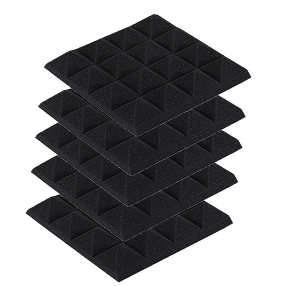 TERGAYEE Wall Stickers 5Pcs Acoustic Foam Stop Absorption Sponge KTV Soundproof Wall Decor