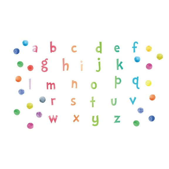TERGAYEE Wall Stickers Education for Children 26 Colorful English Letters Wall Stickers Wall Decor
