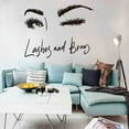 thumbnail image 1 of TERGAYEE Wall Stickers Wall Art Sticker Eye Lashes Extensions Beauty Salon Wall Decor Eyebrows Make Up Wall Decor, 1 of 6