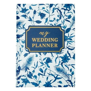 Wedding Planning Book,Wedding Planner Book and Organizer for The Bride,  Future Mrs Engagement Gift - Hard Cover, Pockets