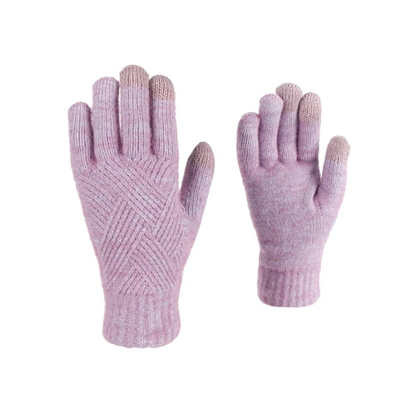 TERGAYEE Winter gloves for women,Winter Gloves Women Cold Weather,Knit Gloves Winter Warm manipulatescreen Gloves,Thickened Cold Proof for Cold Weather