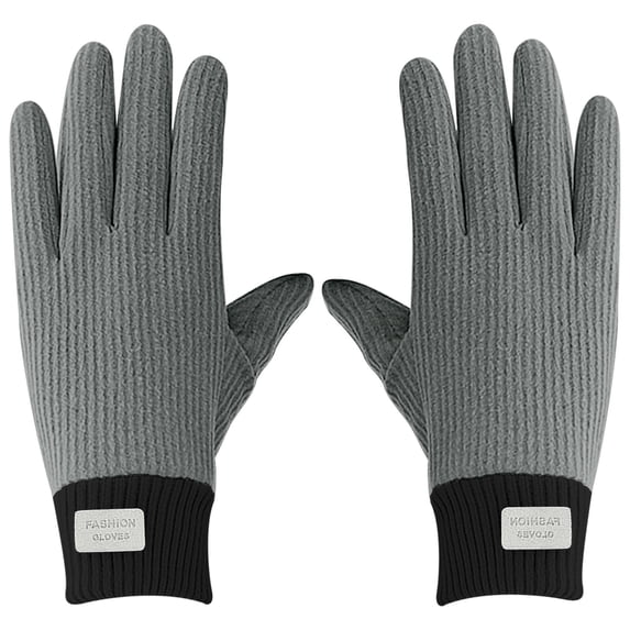 TERGAYEE Women's Winter Warm Gloves,manipulatescreen Gloves Womens Thermal Cable Knit Wool Fleece Lined Windproof Thermal Gloves for Cold Weather