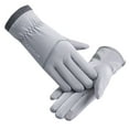 thumbnail image 1 of TERGAYEE Womens Gloves,Winter manipulatescreen Texting Phone Windproof Gloves for Women Fleece Lined Thick Warm Gloves for Hiking Running Cycling Driving, 1 of 3
