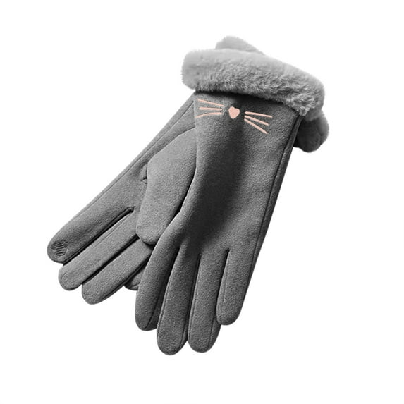 TERGAYEE Womens Winter Warm Gloves,With Sensitive manipulatescreen Texting Fingers,Fleece Lined Windproof Gloves Cold Weather Warm Gloves