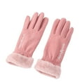 thumbnail image 1 of TERGAYEE Womens Winter Warm Gloves,With Sensitive manipulatescreen Texting Fingers,Fleece Lined Windproof Gloves,Winter Gloves for Women Cold Weather, 1 of 4