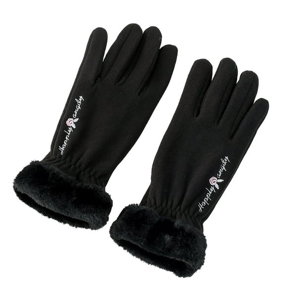 TERGAYEE Womens Winter Warm Gloves,With Sensitive manipulatescreen Texting Fingers,Fleece Lined Windproof Gloves,Winter Gloves for Women Cold Weather