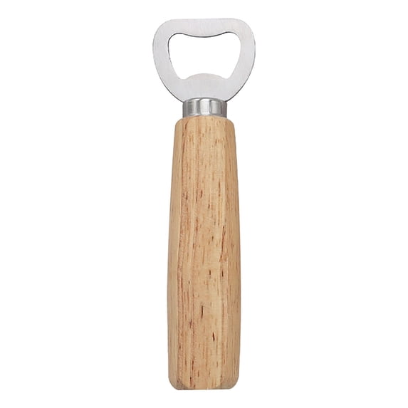 TERGAYEE Wood Handheld Heavy Duty Stainless Steel Bottle Opener,Wooden Drink Bottle Cap Opener Family Party Bar Bartender,Bartender Bottle Opener,Stainless Steel Beer Bottle Opener
